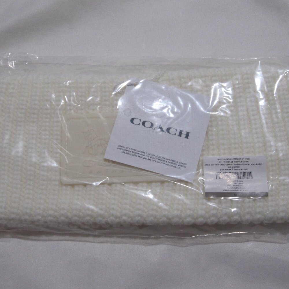 Coach off-white winter ear/head band